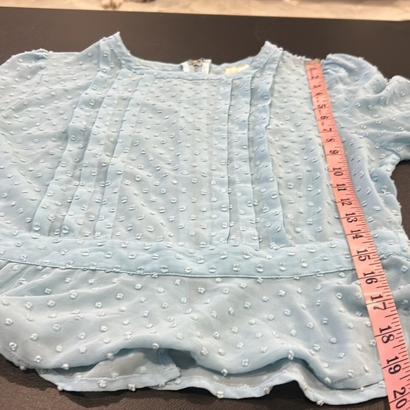 Forever 21 Exclusive Baby Blue Chiffon Peplum. Size M(294) - Picture 9 of 9